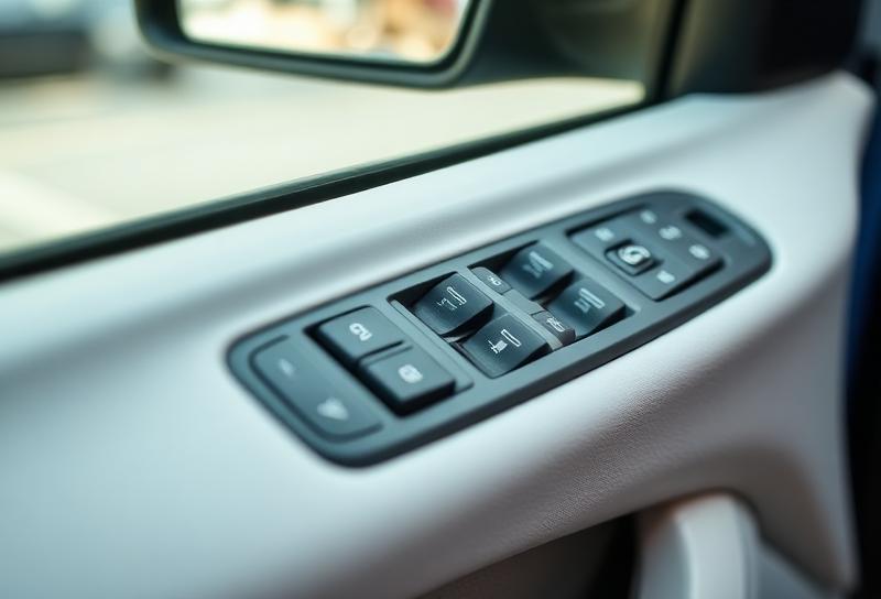 Electric car window controls